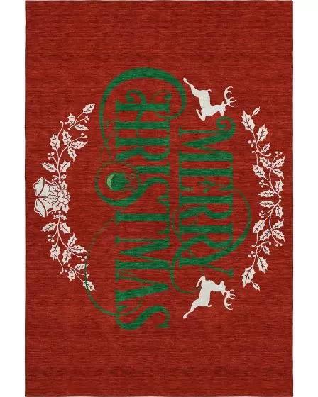 Merry & Bright MY6 Red 10'x14' Area Rug