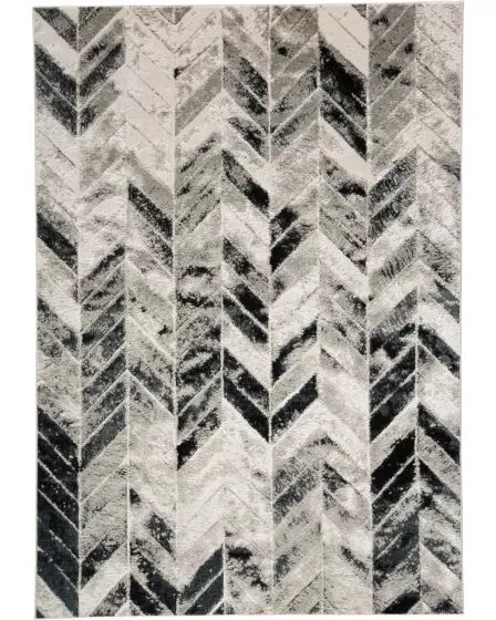 Micah 3048F Black/Gray/Silver Rug