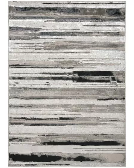 Micah 3049F Silver/Gray/Black Rug