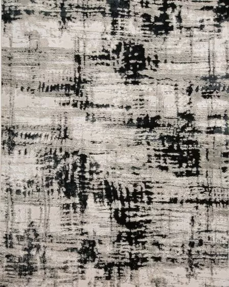 Micah 3339F Black/White/Gray Rug