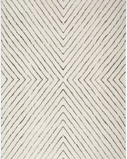 Modern Comfort MNC01 Ivory Black Area Rug