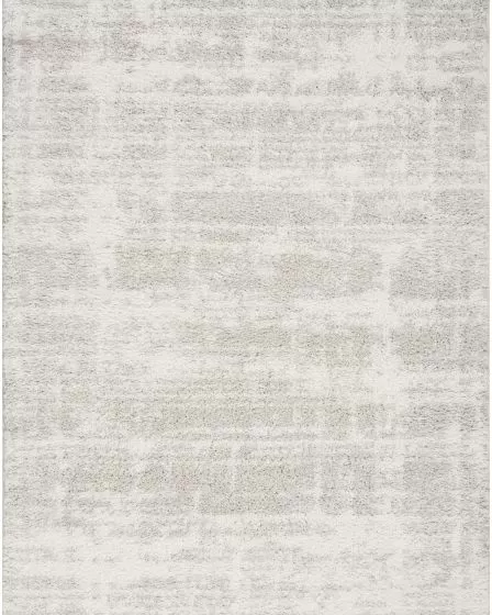 Modern Shag MMD04 Ivory Grey Area Rug