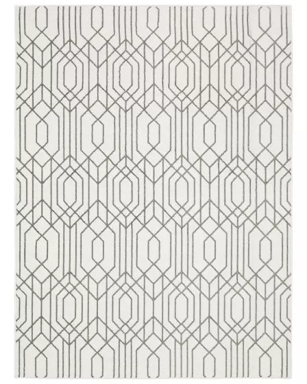 Montecito 4158w White/Grey Area Rug