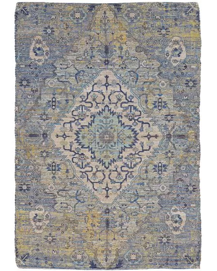 Morris 2232 Blue/Yellow Gramercy Area Rug