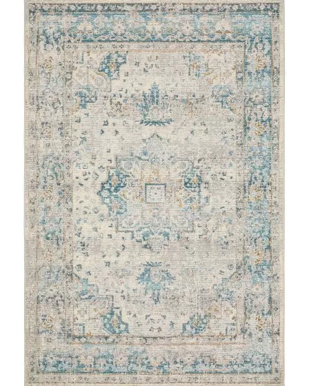 Naples 1221X Ivory/Blue Area Rug