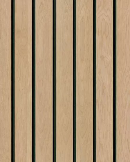 Acoustic Macro Wood Slat Wall Panel Natural