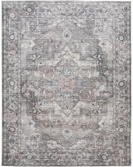 New Concept Washables SR101 Grey 2'x3'9" Area Rug
