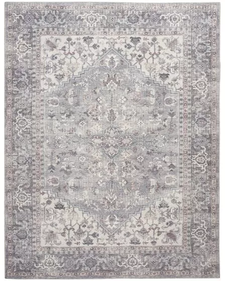New Concept Washables SR104 Grey 2'x3'9" Area Rug