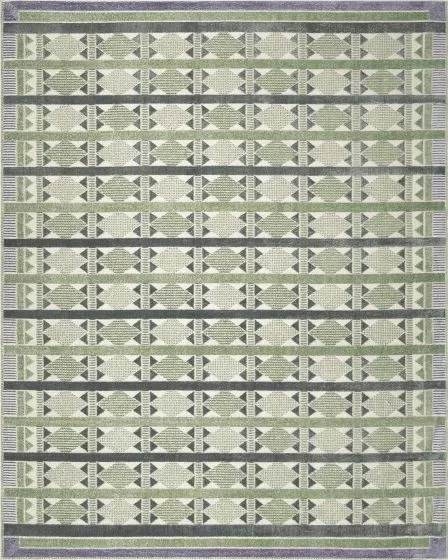 Nordic NRC06 Green Blue 4'x6' Area Rug