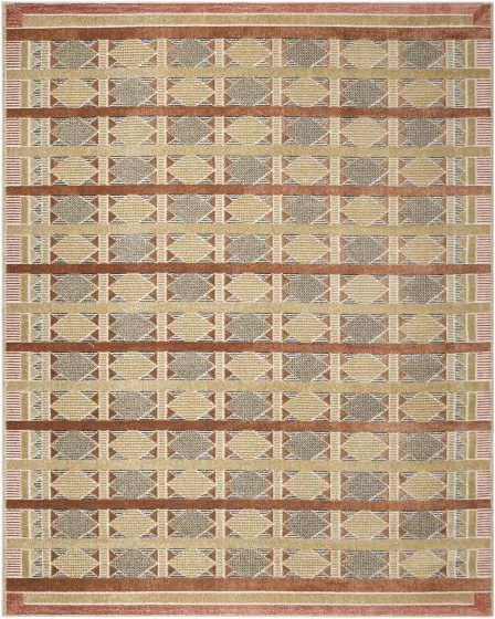 Nordic NRC06 Rust Multicolor 4'x6' Area Rug