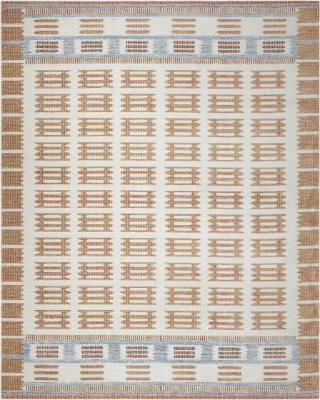 Nordic NRC16 Ivory Rust 4'x6' Area Rug