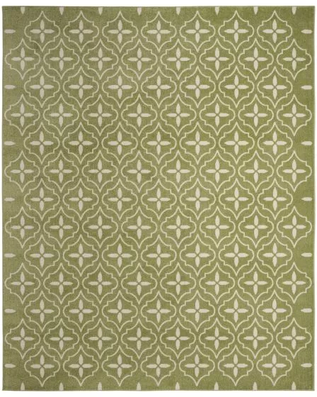 Nourison Essentials NRE04 Green Ivory Rug