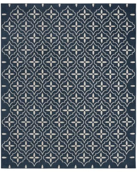 Nourison Essentials NRE04 Navy Ivory Rug