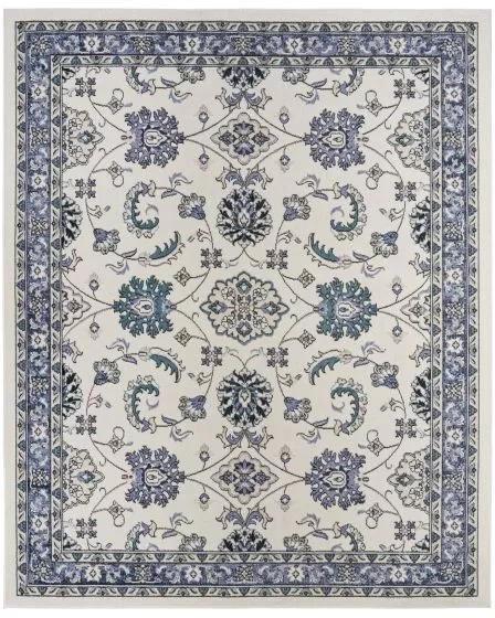 Nourison Essentials NRE05 Ivory Blue Rug