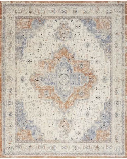 Nourison Essentials Persian NRE07 Beige Blue 10'x14' Area Rug