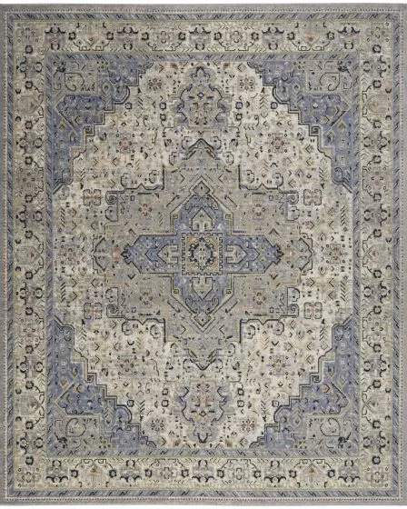 Nourison Essentials Persian NRE07 Blue 10'x14' Area Rug