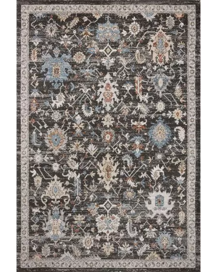 Odette ODT-04 Charcoal/Multi Area Rug