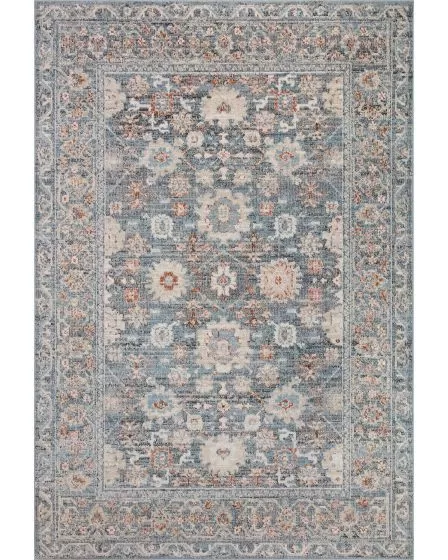 Odette ODT-07 Sky/Rust Area Rug