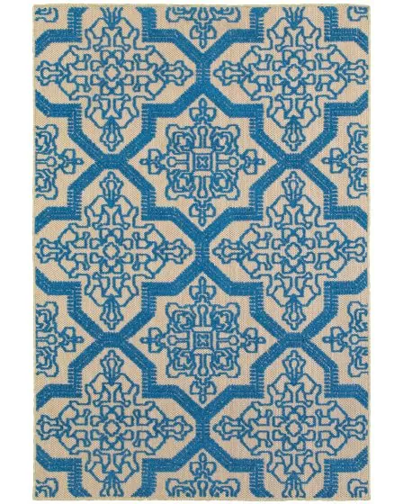 Cayman 2541M Sand/Blue Area Rug