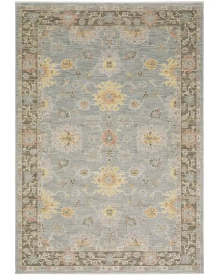 Keaton KEA05 Blue 3'3"x5' Area Rug