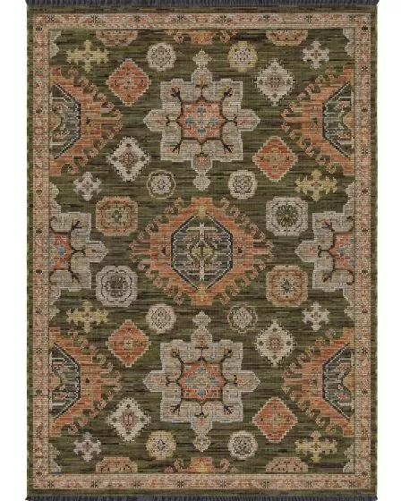 Legacy LGY02 Green/Rust Area Rug