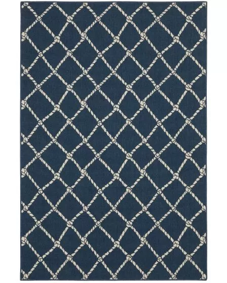 Meridian 4295B Blue/Ivory Area Rug