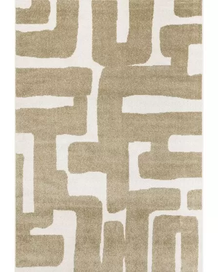 Quinn QUI09 Beige 2'x7' Runner Rug