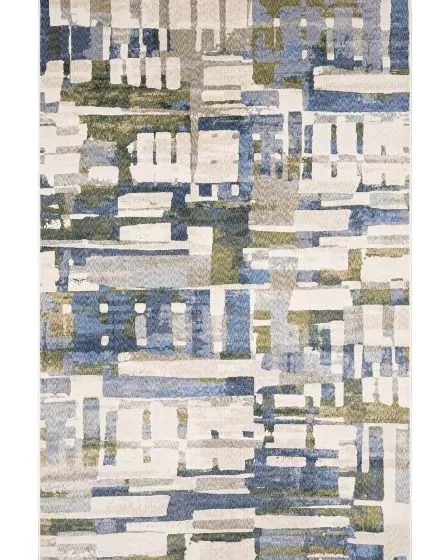 Tisdell TIS01 Blue 3'9"x5'2" Area Rug