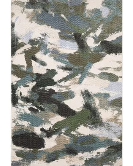 Tisdell TIS04 Blue 3'9"x5'2" Area Rug