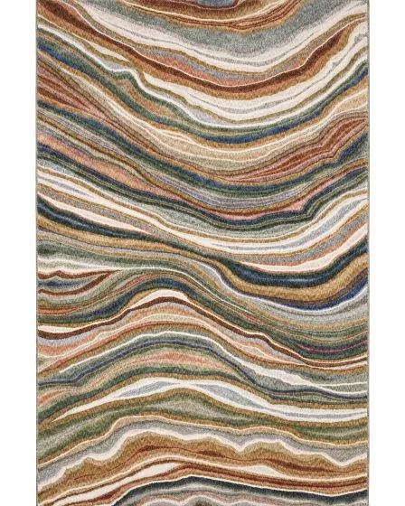 Tisdell TIS07 Multi 3'9"x5'2" Area Rug