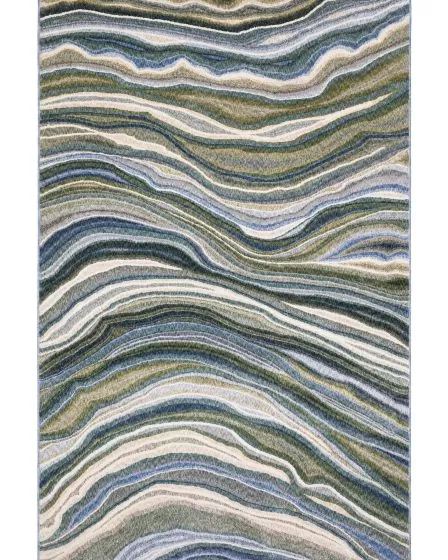 Tisdell TIS10 Green 3'9"x5'2" Area Rug