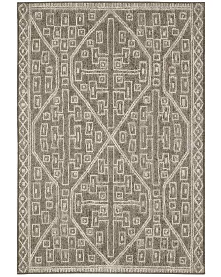 Zarina ZAR07 Brown/Beige Area Rug