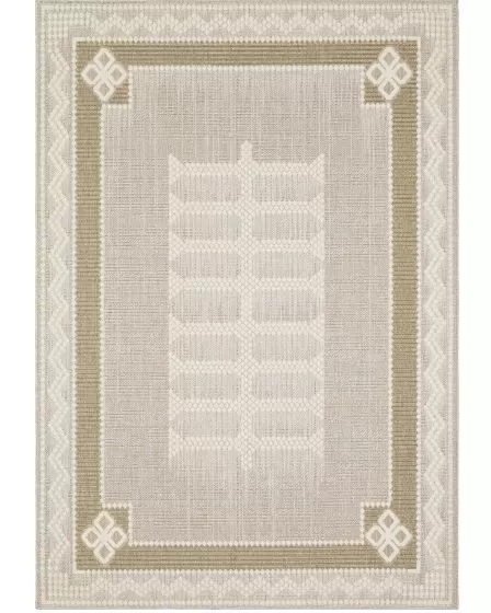 Zarina ZAR08 Beige/Brown Area Rug