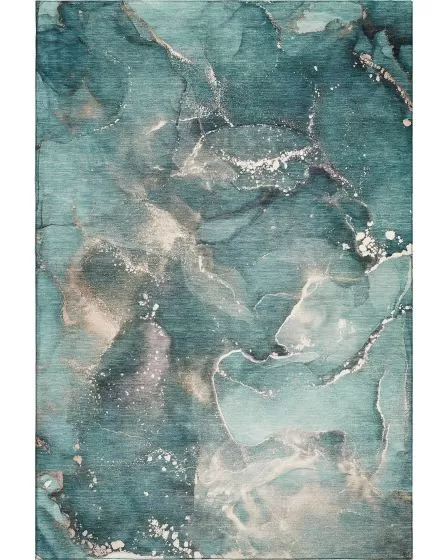 Odyssey OY11 Teal Area Rug