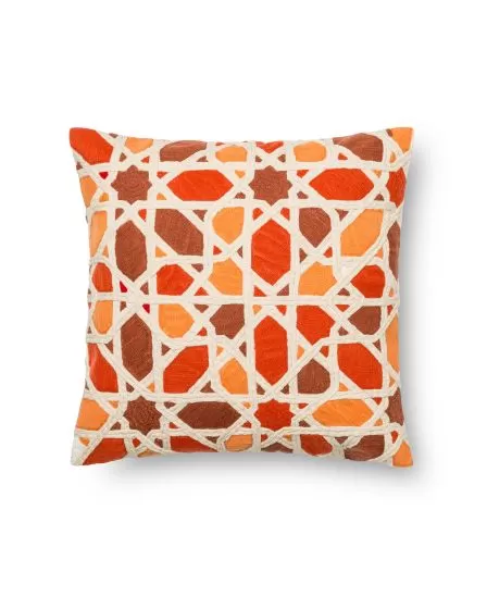 P0301 Orange/Red 18"x18" Pillow