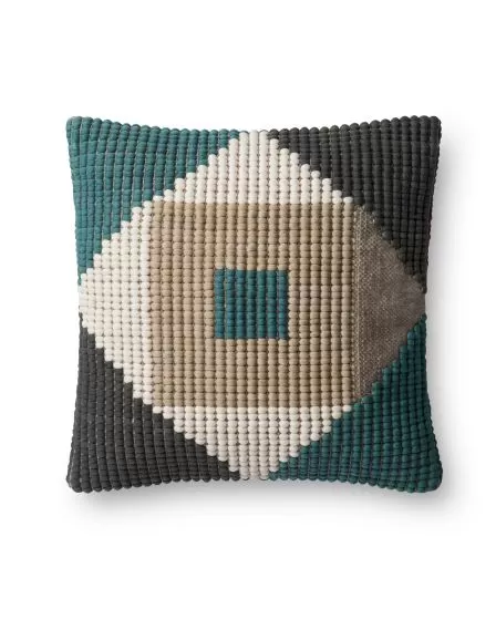 P0505 Teal/Multi 18"x18" Pillow