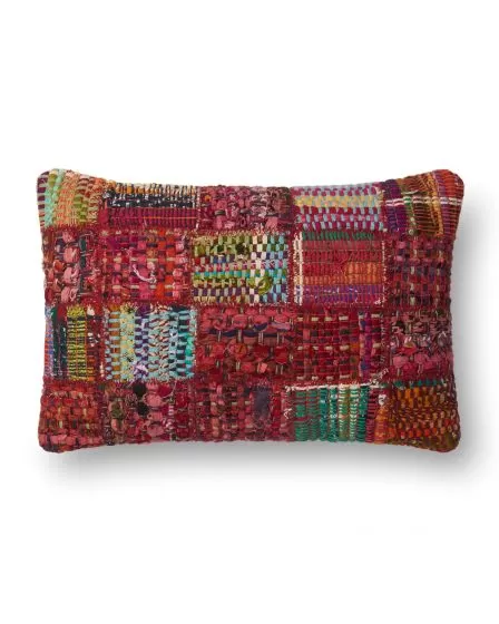 P0535 Red/Multi 13"x21" Pillow