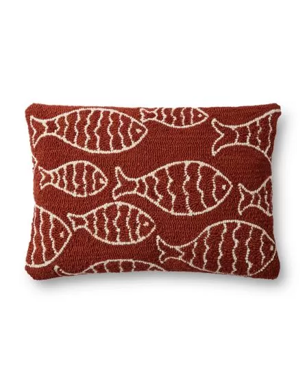 P0908 Red 16"x26" Pillow