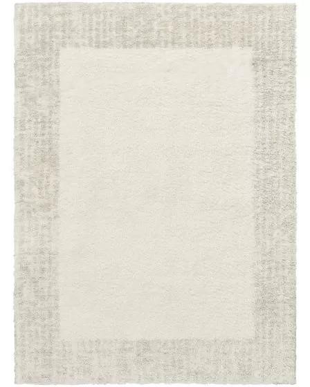 Pacific Shag PCS02 Ivory Beige 5'3"x7'3" Area Rug