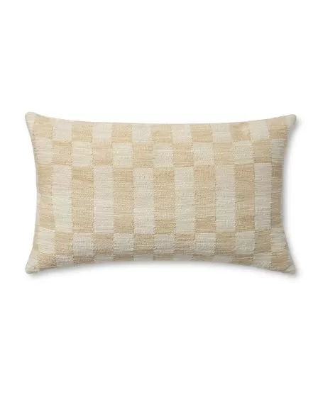 Adams Sand/Ivory 13"x21" Lumbar Pillow