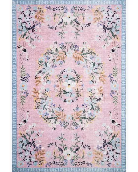 Palais PAL-03 Rose/Sky Area Rug