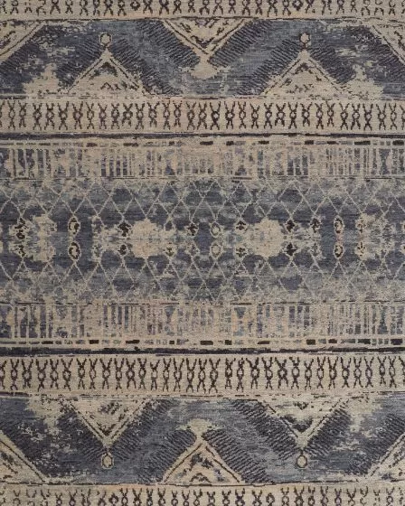 Palomar 6572F Blue/Gray/Ivory Area Rug
