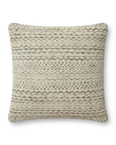 Gloaming PAR0009 Charcoal/Ivory 18''x18'' Pillow