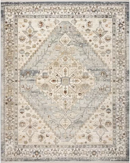 Pardis PRD02 Blue Taupe 4'x6' Area Rug