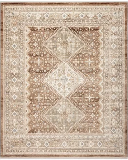 Pardis PRD04 Rust 4'x6' Area Rug