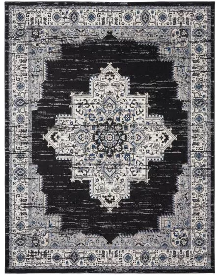 Passion PSN03 Black Ivory Area Rug