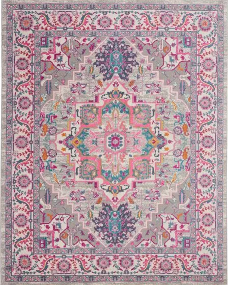 Passion PSN20 Light Grey/Pink Area Rug