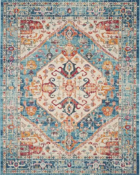 Passion PSN23 Ivory/Light Blue Area Rug