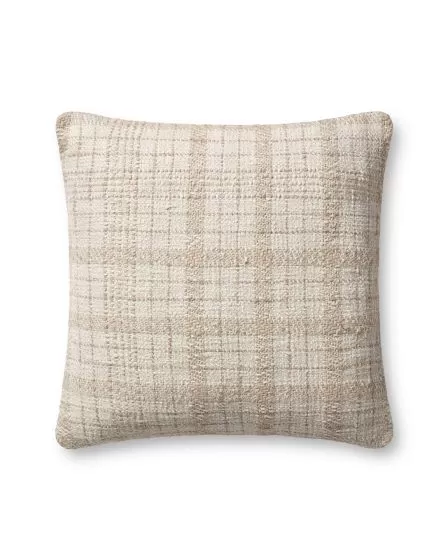 PCJ0015 Ivory/Beige 18"x18" Pillow