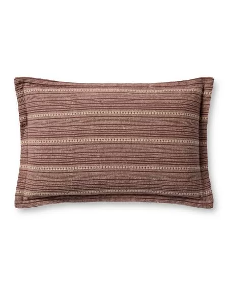 Howie Wine/Natural 13"x21" Lumbar Pillow